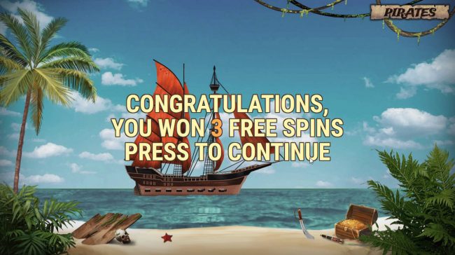 3 Free Spins Awarded