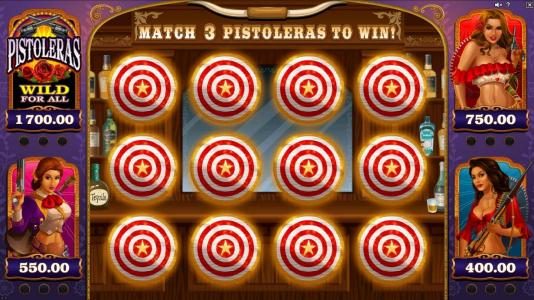 Match three pistoleras to win!