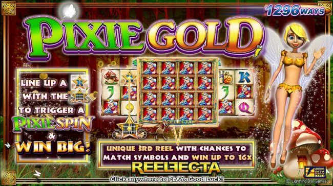 game features a unique 3rd reel with chances to match symbols and win up to 16x. Line up a K-Star symbol with the Star wagon to trigger a Pixie Spin and win big!