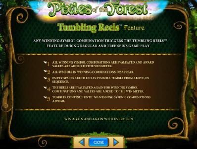 tumbling reels feature