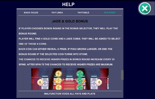 Jade and Gold Bonus Rules