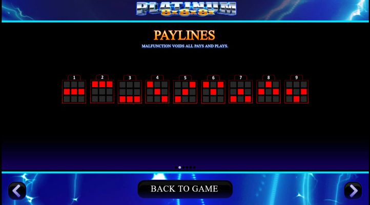 Paylines 1-9