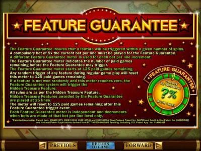 Feature Guarantee rules