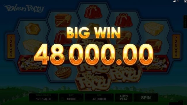 A 48,000.00 big win triggered.