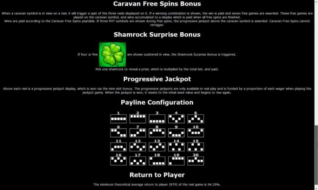 General Game Rules - The theoretical average return to player (RTP) is 94.29%.