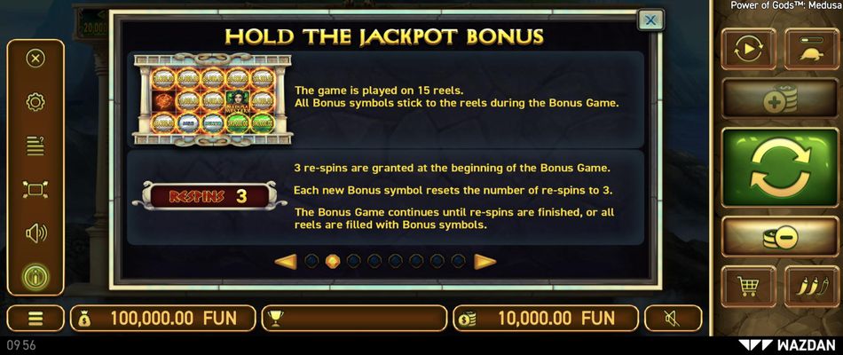 Hold The Jackpots Bonus