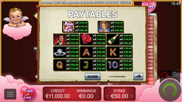 Paytable