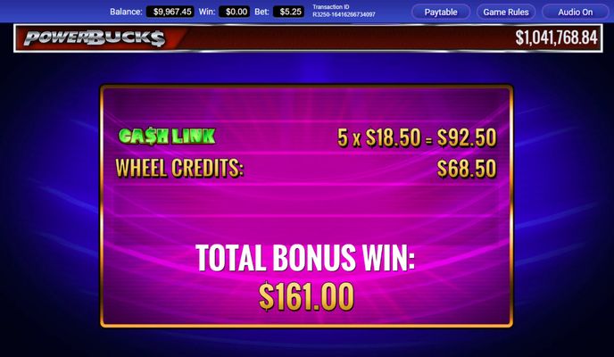 Total Bonus Payout