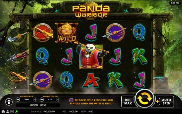 Panda Warrior :: Base Game Screen