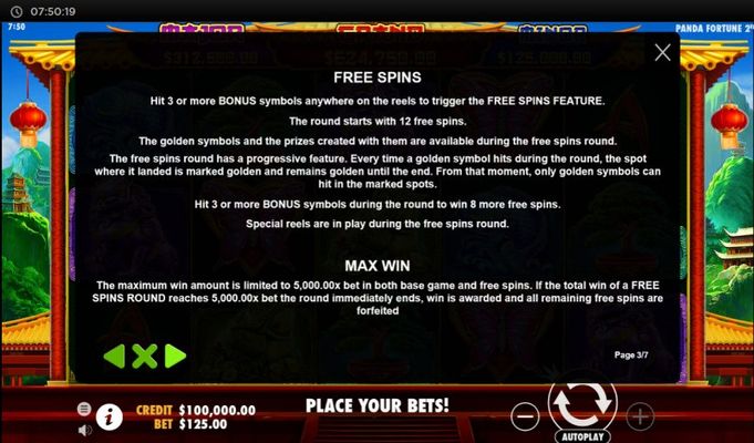 Free Spin Feature Rules