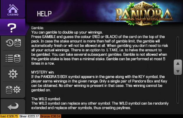 Pandora :: General Game Rules