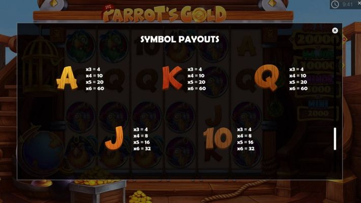 Paytable - Low Value Symbols