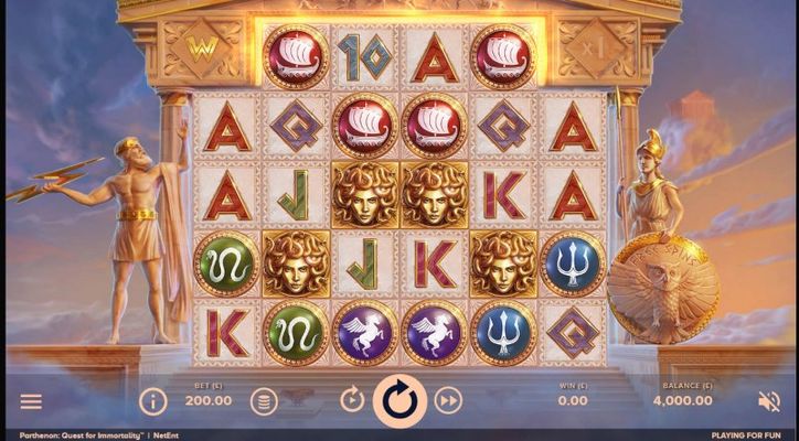 Play slots at Spin Samurai: Spin Samurai featuring the Video Slots Parthenon Quest for Immortality with a maximum payout of $60,000