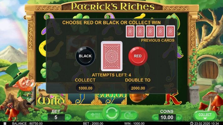 Black or Red Gamble Feature