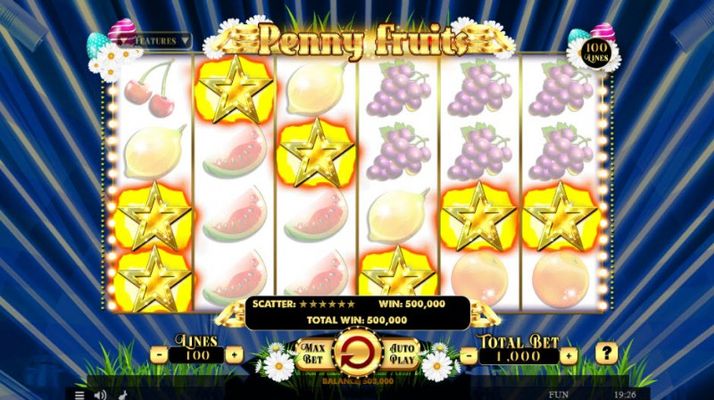Penny Fruits Easter Edition :: Scatter Win