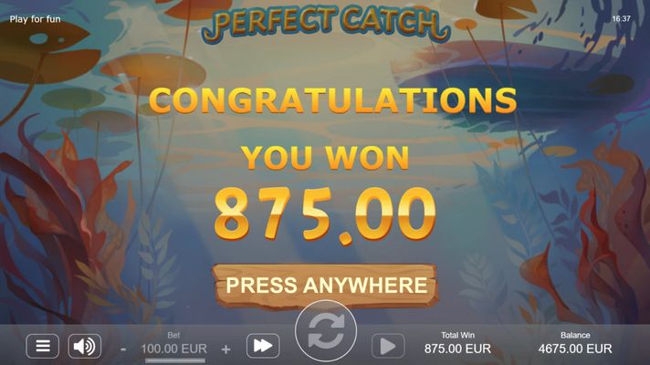 Perfect Catch :: Total free spins payout