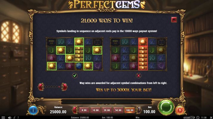 Perfect Gems :: 21609 Ways to Win