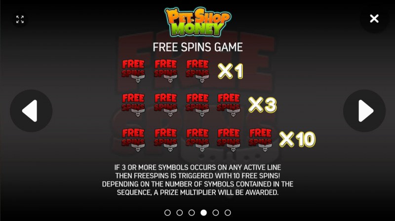 Pet Shop Money :: Free Spins Rules