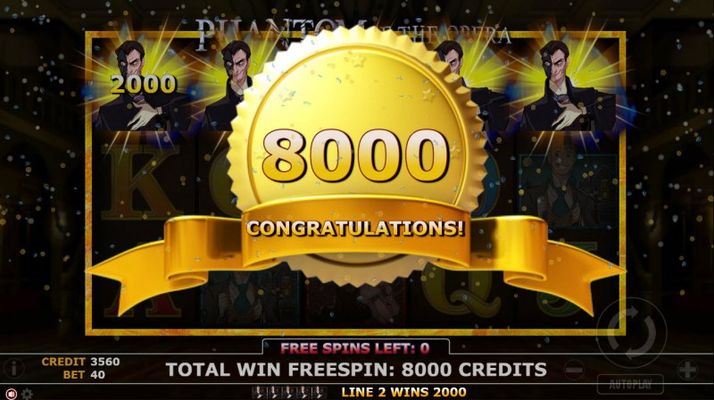 Total free spins payout