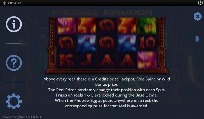 Phoenix Kingdom :: Reel Prize Feature Rules