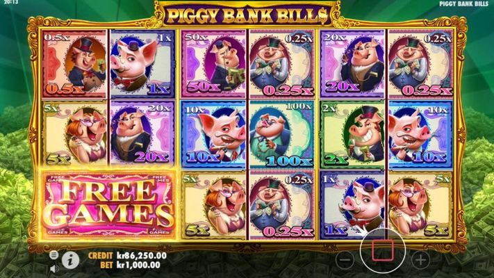 Scatter symbols triggers the free spins bonus feature