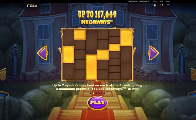 Piggy Riches Megaways :: Up to 117649 ways to win