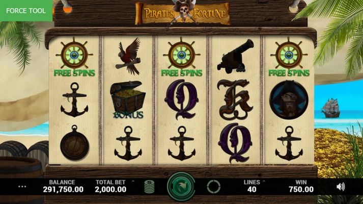 Scatter symbols triggers the free spins feature