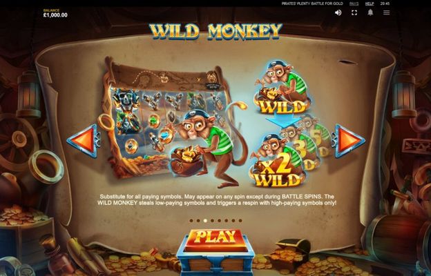 Pirates' Plenty Battle for Gold :: Wild Monkey