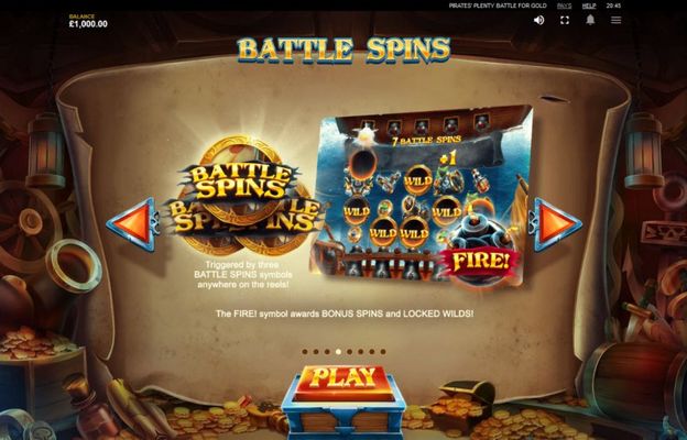 Pirates' Plenty Battle for Gold :: Battle Spins