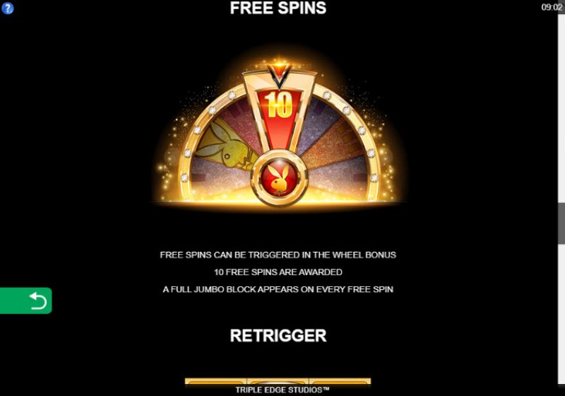 Playboy Gold Jackpots :: Free Spins Rules