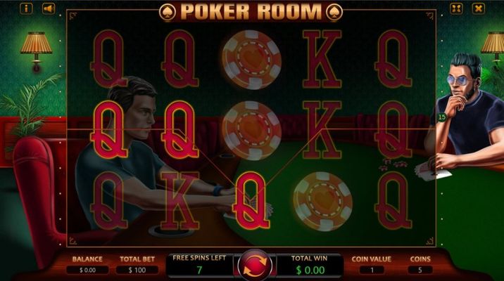 Poker Room :: Free Spins Game Board