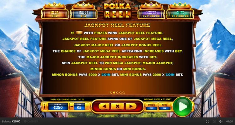 Jackpot Reel Feature