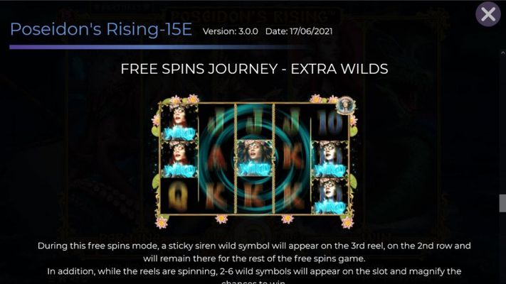 Free Spin Feature - Extra Wilds