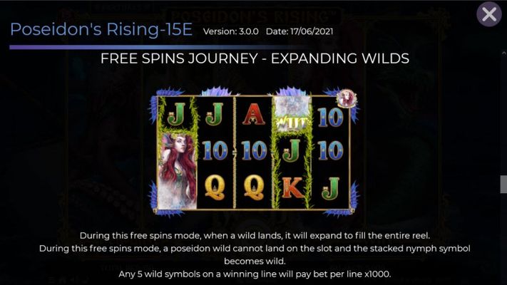 Free Spin Feature - Expanding Wilds