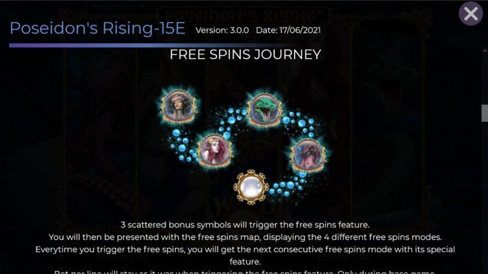 Poseidon's Rising 15 Lines :: Free Spins Journey