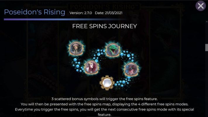 Poseidon's Rising :: Free Spins Feature