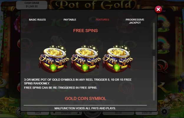 Free Spin Feature Rules