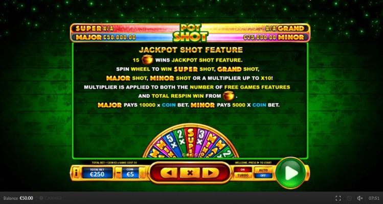 Jackpot Shot Feature