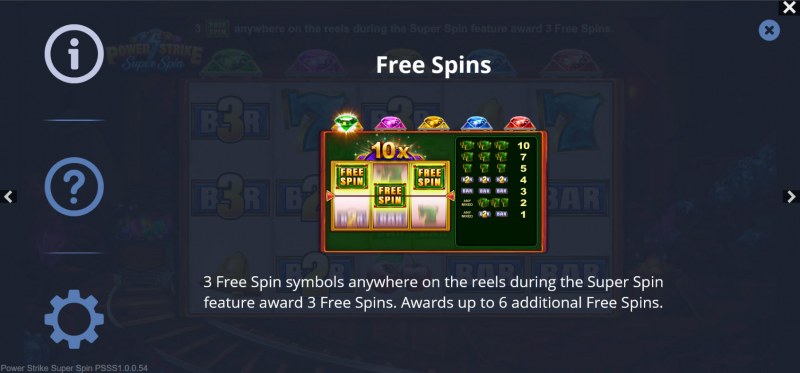 Power Strike Super Spins :: Free Spin Feature Rules