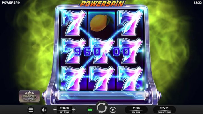 Powerspin :: Multiple winning combinations leads to a big win