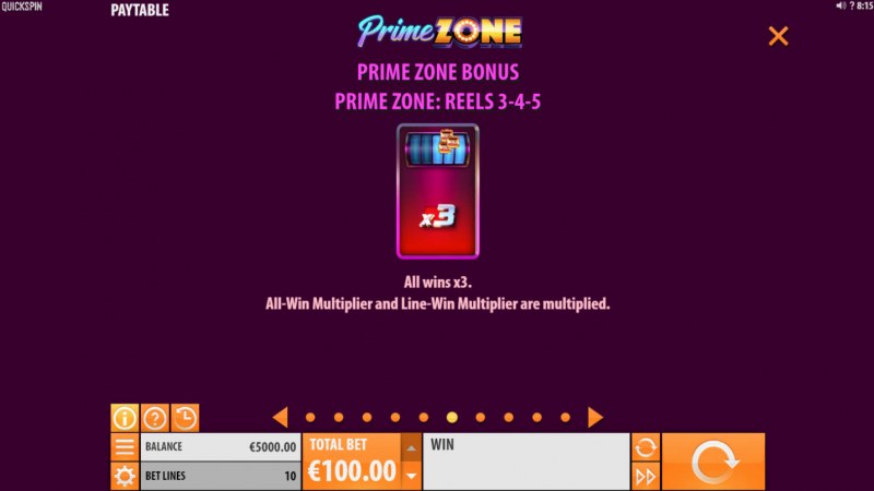 Prime Zone :: Free Spins Rules