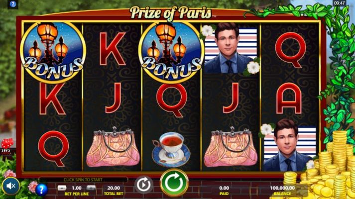 Prize of Paris :: Main Game Board