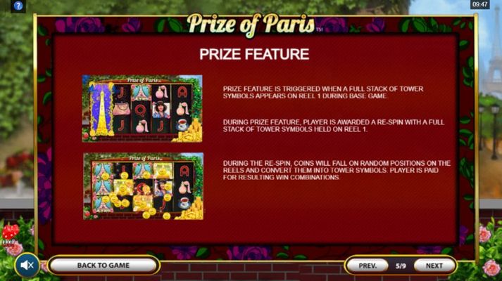 Prize of Paris :: Prize Feature