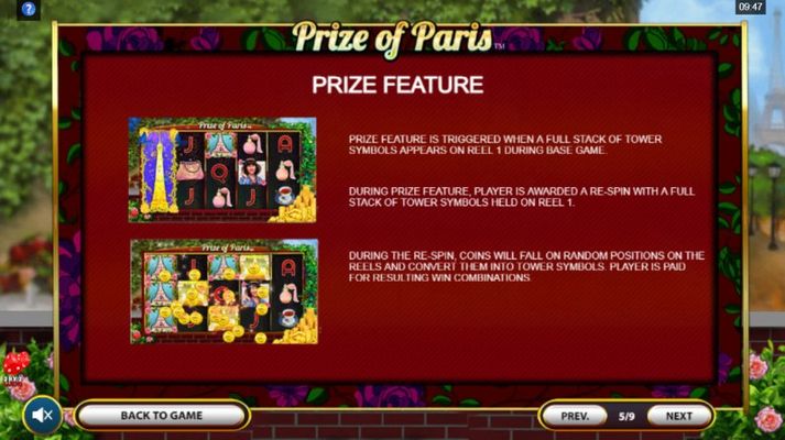 Prize Feature