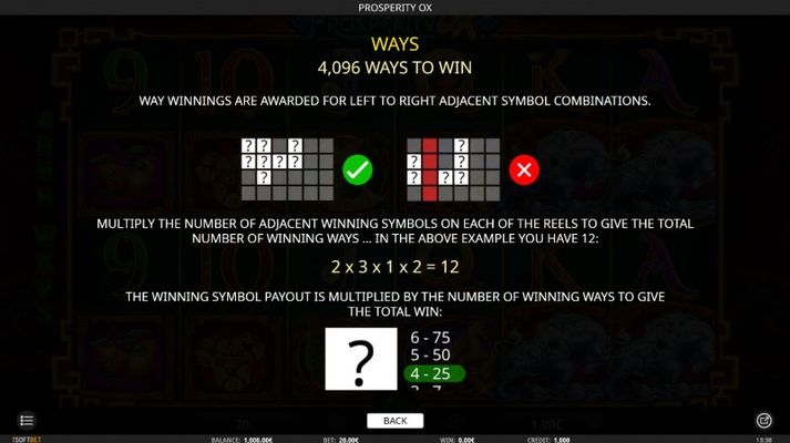 Prosperity Ox :: 4096 Ways to Win