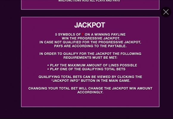 Jackpot Rules