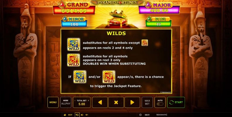 Pyramid Fortunes :: Wild Symbols Rules