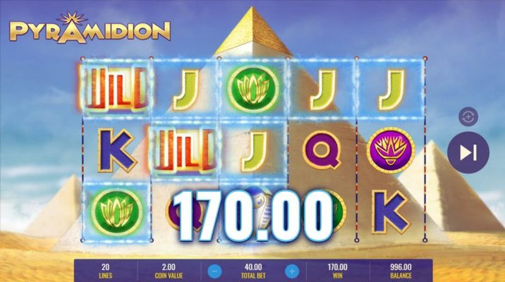 Pyramidion :: Multiple winning paylines