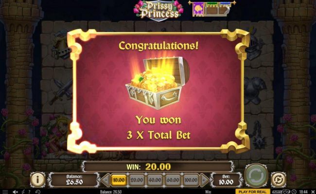 Treasure feature awards a 3x multiplier.