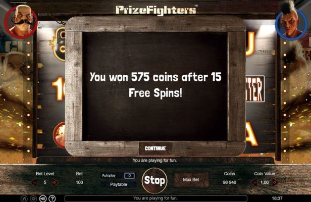 Total Free Spins Payout